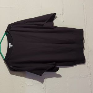 New York and Company Black Bat Winged Short Sleeve Sweater